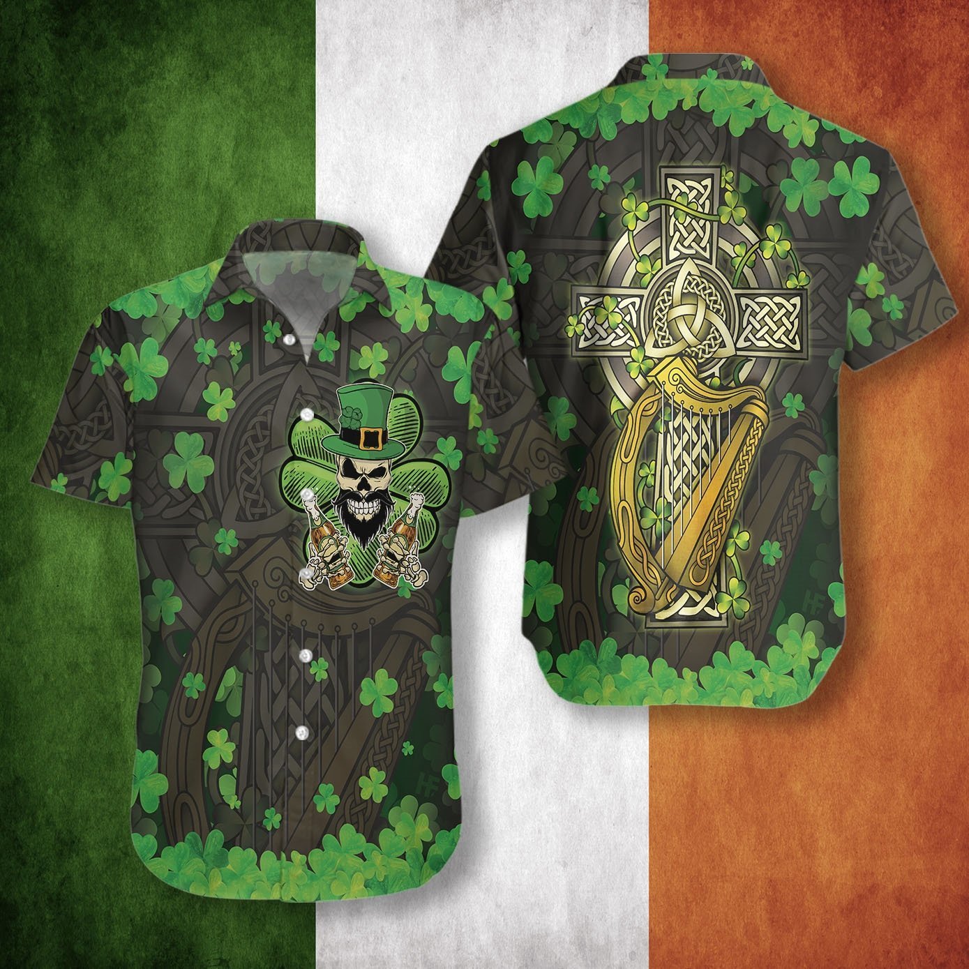 The Celtic Cross Hawaiian Shirt