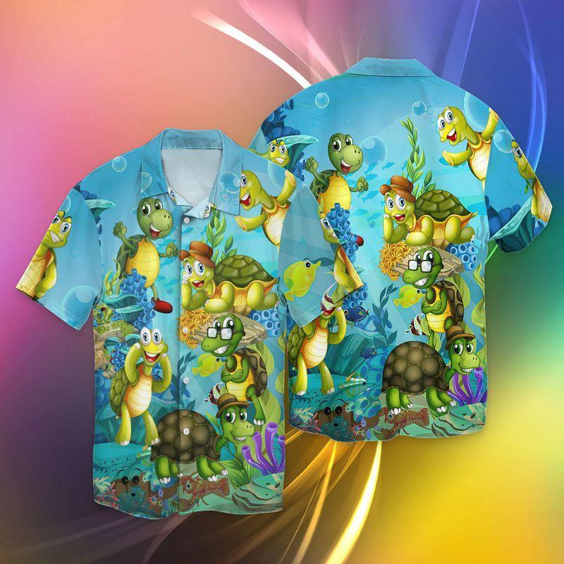 Top Turtle Beach Hawaiian Shirts Unisex