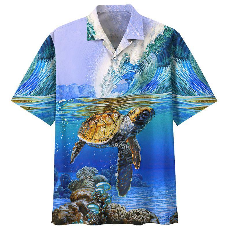Top Turtle Hawaiian Shirt Unisex