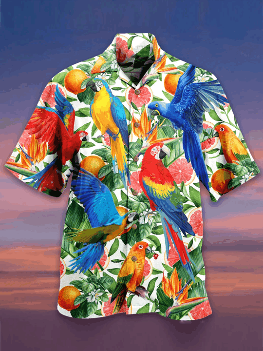 Tropical Parrot Hawaiian Shirts