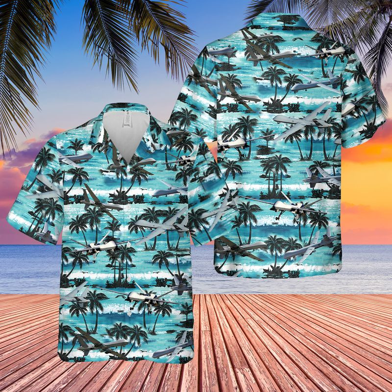 Us Air Force Mq-9A Reaper Hawaiian Shirt