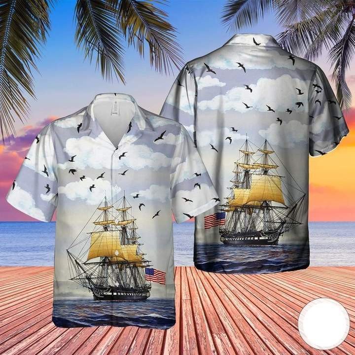 Us Navy Uss Constitution Hawaiian Shirt