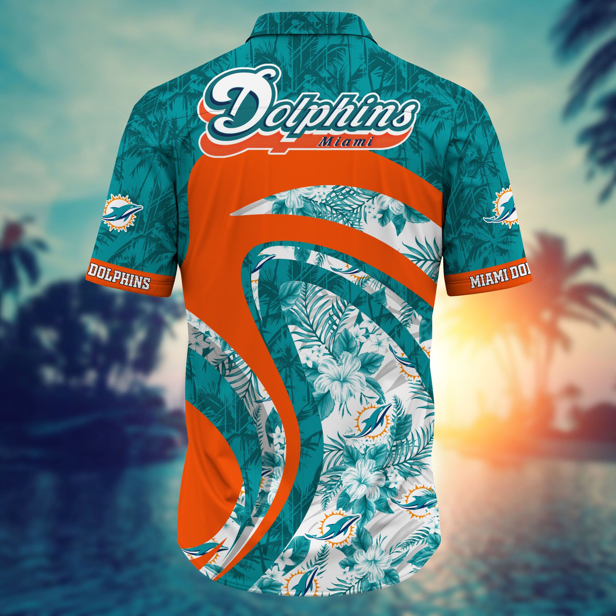 Miami Dolphins NFL Hawaiian Shirt 4th Of July Independence Day