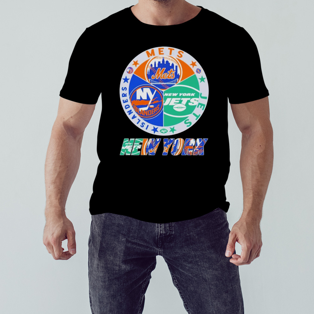 New York Islanders New York Mets New York Jets Logo Shirt