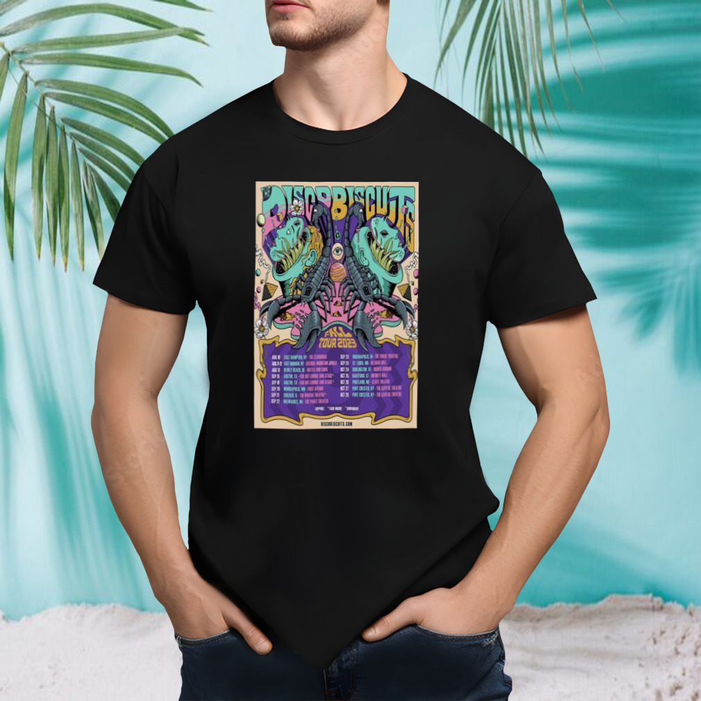 the Disco Biscuits Fall Tour 2023 Poster shirt