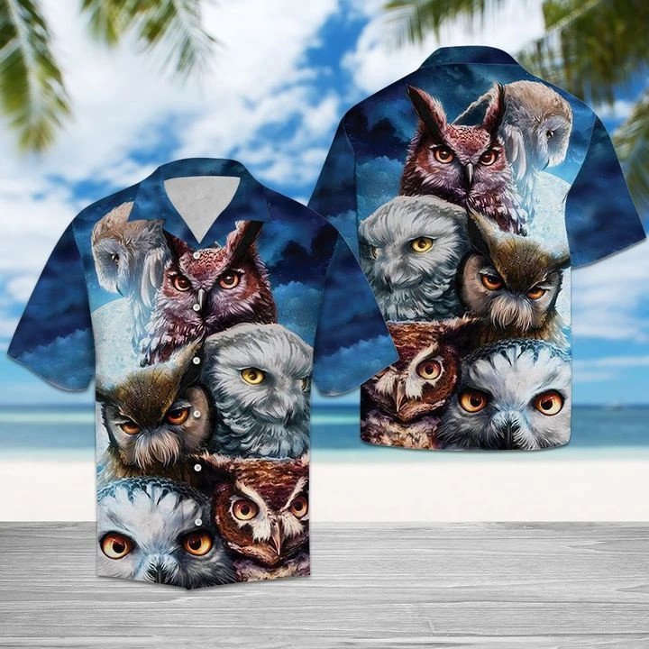 Cool Owls Hawaiian Shirt