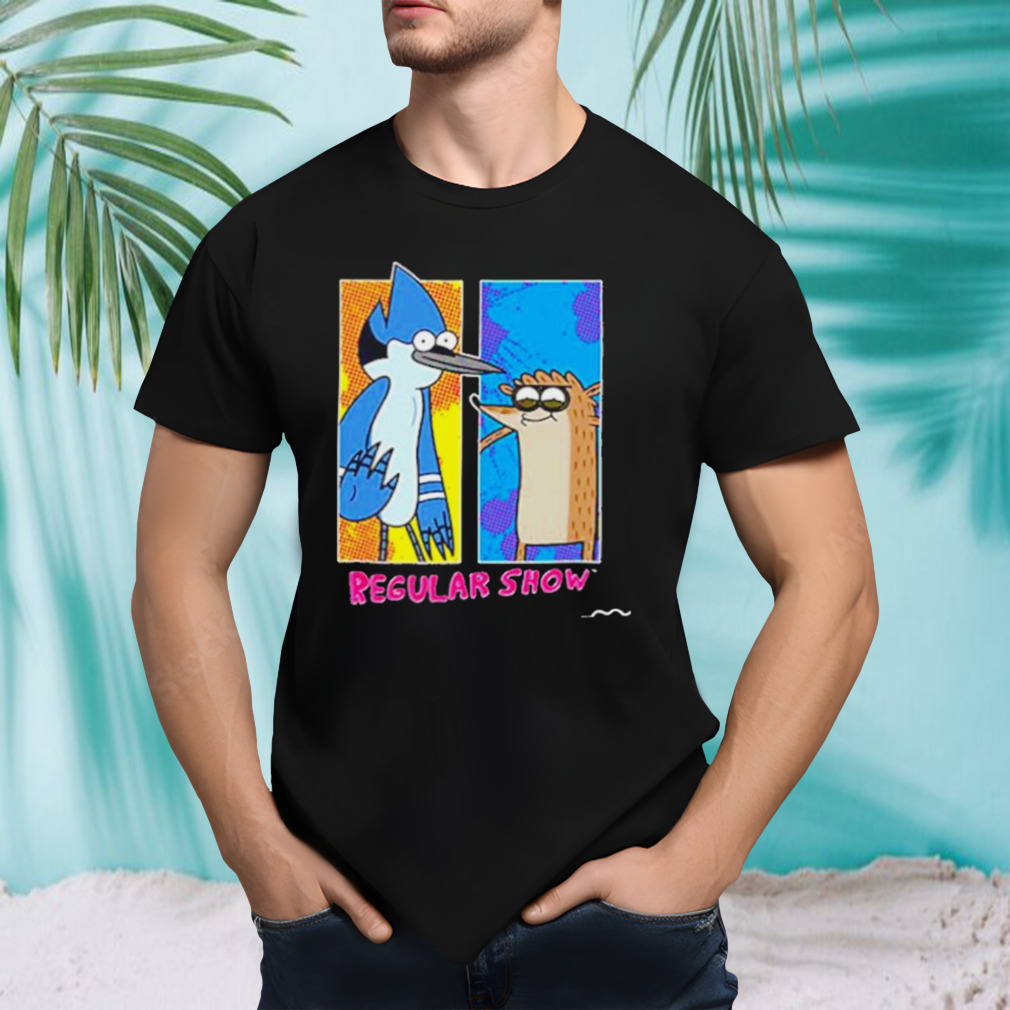 Regular Show Mordecai and Rigby Portraits shirt