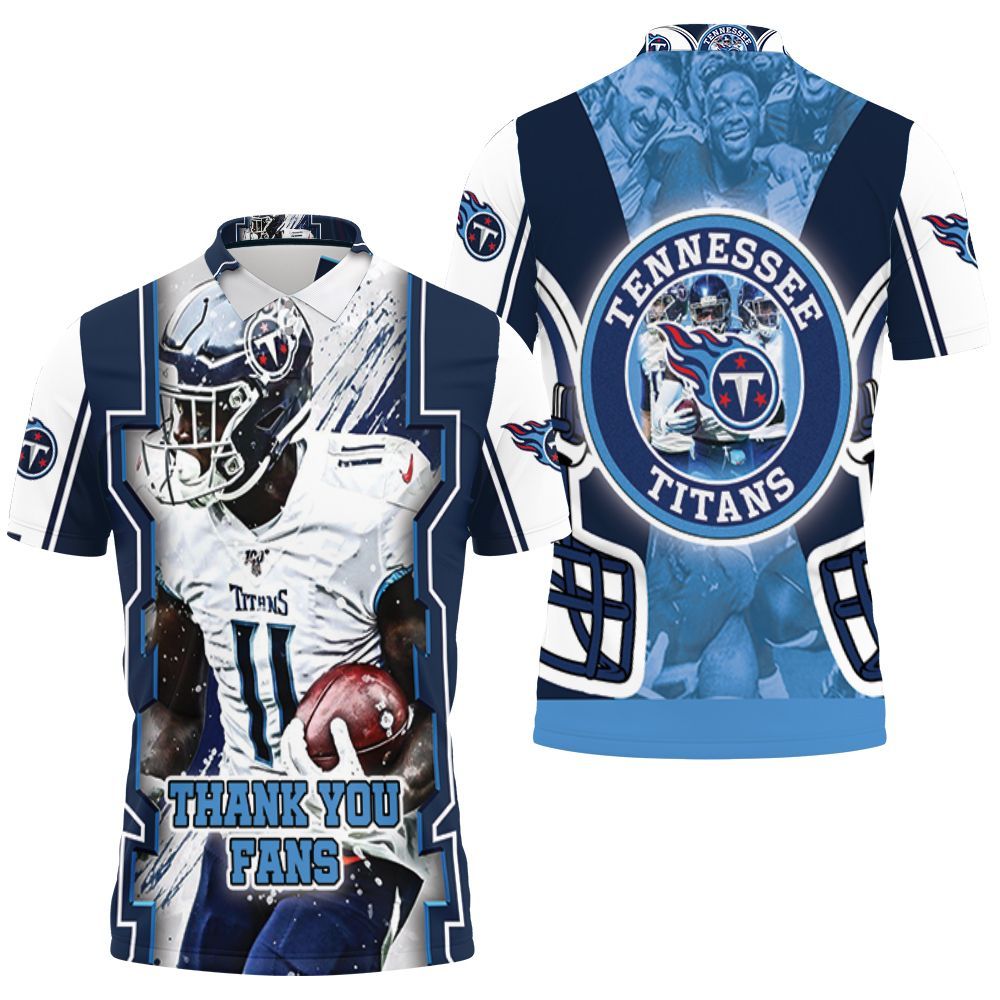 A.j Brown #11 Tennessee Titans Afc South Champions Super Bowl 2021 Polo Shirt All Over Print Shirt 3d T-shirt