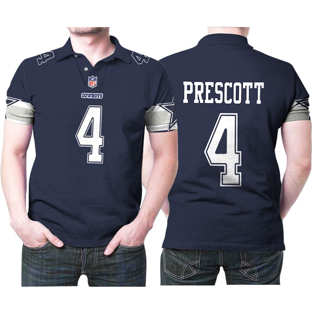 Dallas Cowboys Dak Prescott 4 Player Legend 3d Designed For Dak Prescott Fan Polo Shirt All Over Print Shirt 3d T-shirt