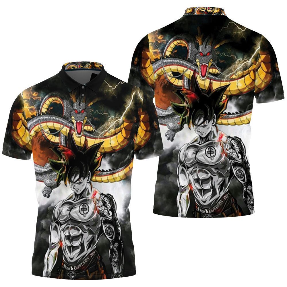 Dragon Ball Z Goku All Printed Style 3d Polo Shirt Jersey All Over Print Shirt 3d T-shirt