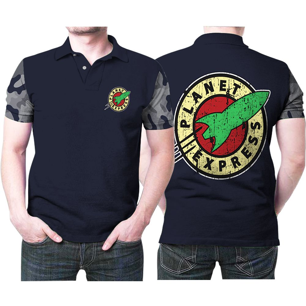 Futurama Planet Express Spaceship 3d Printed Gift For Futurama Fan 2 Polo Shirt All Over Print Shirt 3d T-shirt
