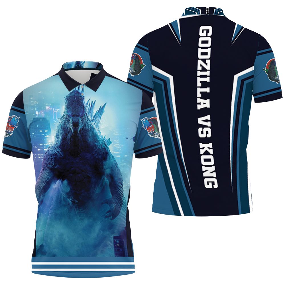 Godzilla The Angry Of The Strongest Monster Godzilla Vs Kong Polo Shirt All Over Print Shirt 3d T-shirt