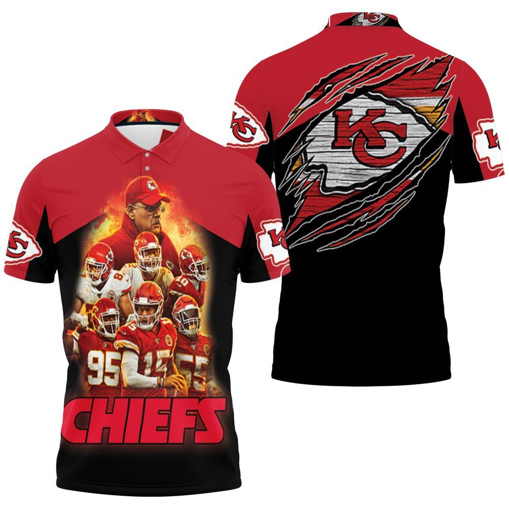 Kansas City Chiefs Afc West Division Champions 2021 Super Bowl Polo Shirt All Over Print Shirt 3d T-shirt