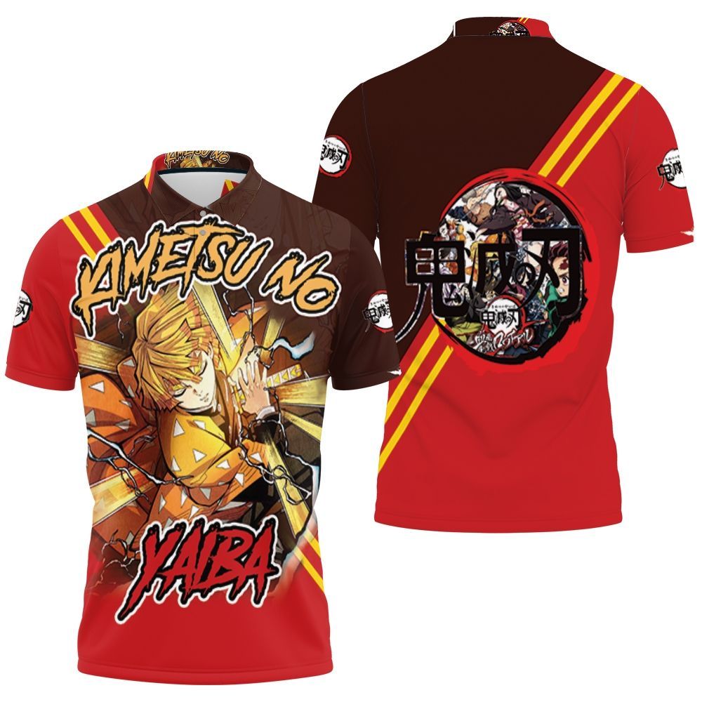 Kimetsu No Yaiba Agatsuma Zenitsu 2 Polo Shirt All Over Print Shirt 3d T-shirt