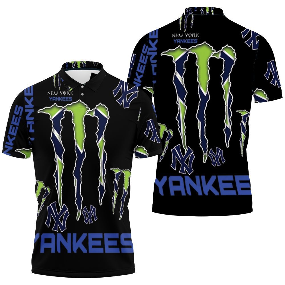 Monster Energy Logo For Lovers New York Yankees Polo Shirt All Over Print Shirt 3d T-shirt