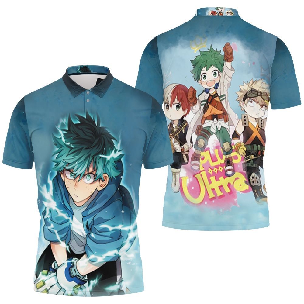 My Hero Academia Midoriya Izuku Thunder Effect For Japanese Fan Polo Shirt All Over Print Shirt 3d T-shirt
