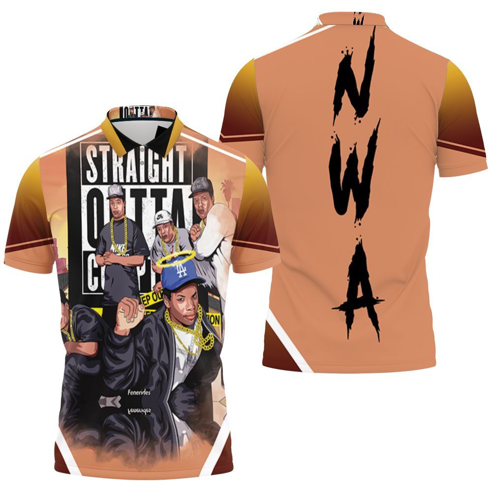 N.w.a Members Straight Outta Compton Polo Shirt All Over Print Shirt 3d T-shirt