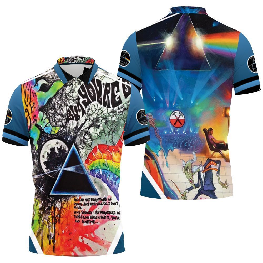 Pink Floyd Graffiti Wall 3d Polo Shirt Jersey All Over Print Shirt 3d T-shirt