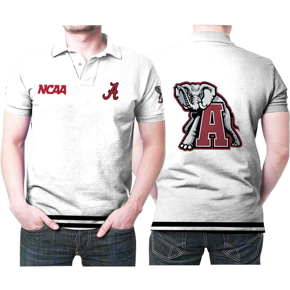 Alabama Crimson Tide Ncaa Classic White With Mascot Logo Gift For Alabama Crimson Tide Fans Polo Shirt All Over Print Shirt 3d T-shirt