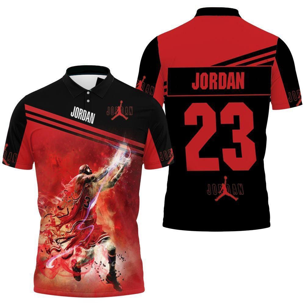 Legend Of Nba Michael Jordan 23 Chicago Bulls Polo Shirt All Over Print Shirt 3d T-shirt