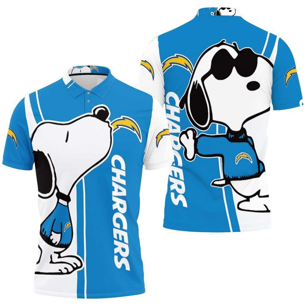 Los Angeles Chargers Snoopy Lover 3d Printed Polo Shirt All Over Print Shirt 3d T-shirt