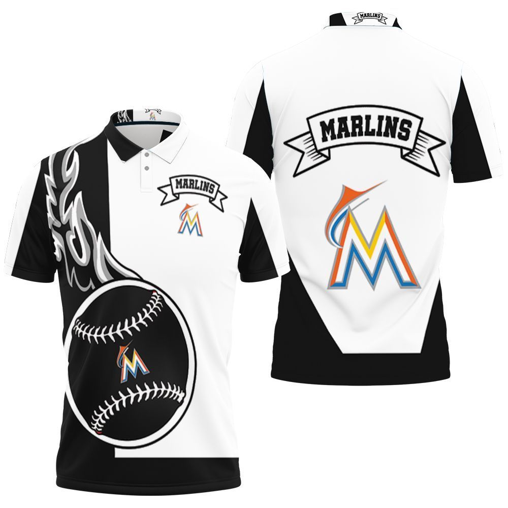 Miami Marlins 3d Polo Shirt Jersey All Over Print Shirt 3d T-shirt