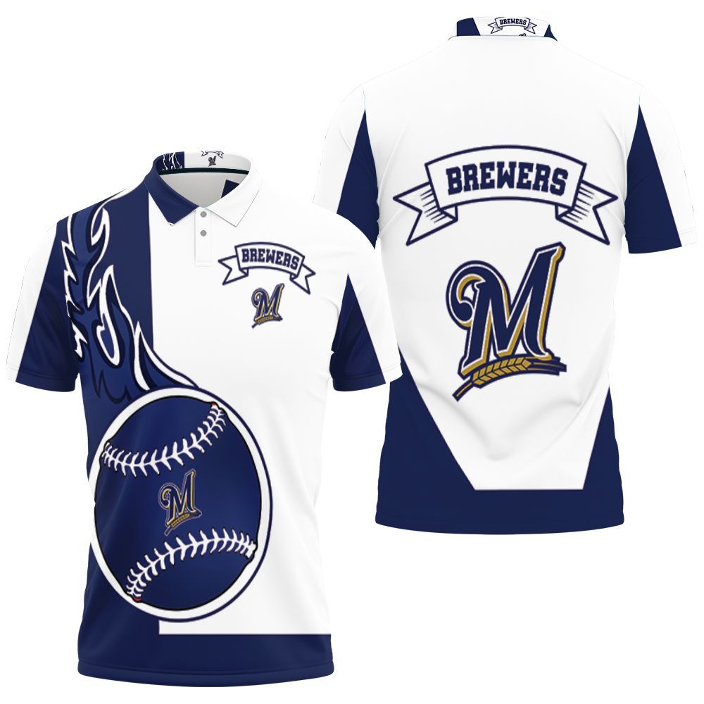 Milwaukee Brewers 3d Polo Shirt All Over Print Shirt 3d T-shirt