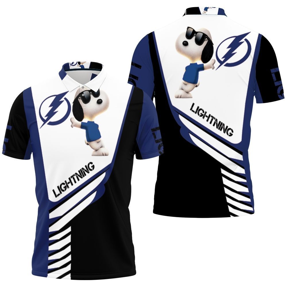 Tampa Bay Lightning Snoopy For Fans 3d Polo Shirt All Over Print Shirt 3d T-shirt