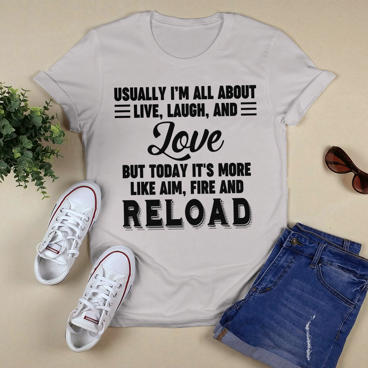 Usually I_m All About Live, Laugh, And Love shirt
