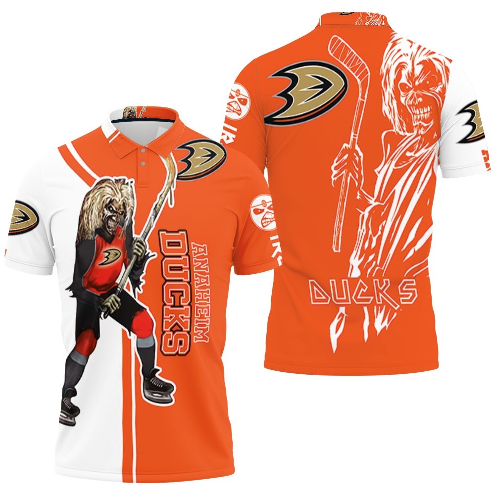 Anaheim Ducks And Zombie For Fans Polo Shirt All Over Print Shirt 3d T-shirt