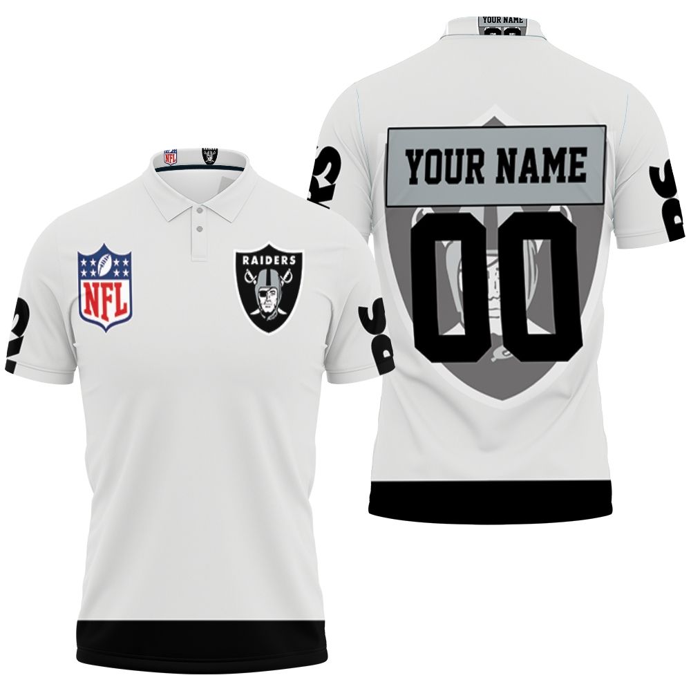 Art Oakland Raiders Nfl  Personalized 3D All Over Print Polo Shirt