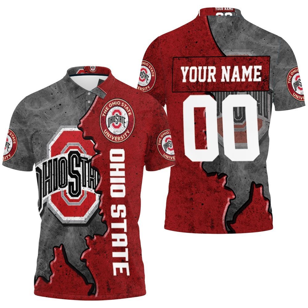 Art Ohio State Buckeyes Football Personalized 3D All Over Print Polo Shirt