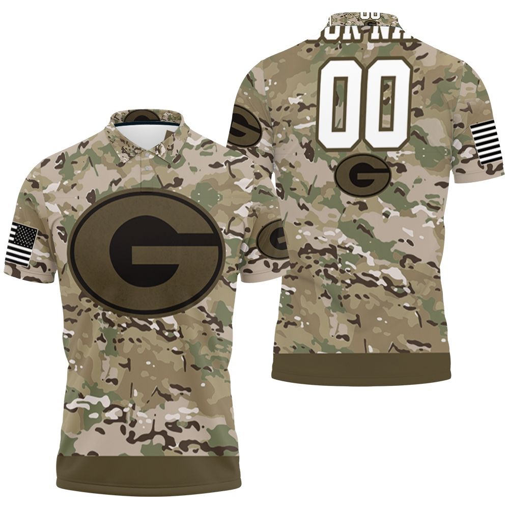 Georgia Bulldogs Camo Pattern 3d Personalized Polo Shirt All Over Print Shirt 3d T-shirt