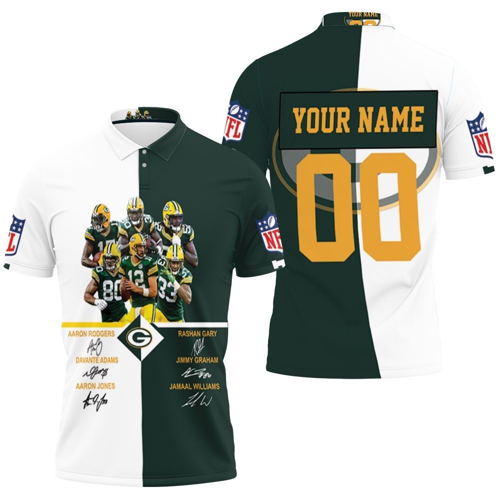 Green Bay Packers Signed Fan 3d Personalized Polo Shirt All Over Print Shirt 3d T-shirt