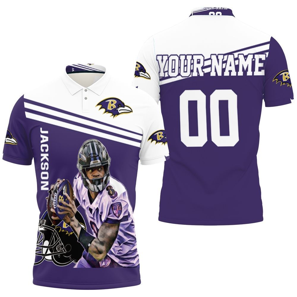 Lamar Jackson Baltimore Ravens 8 Legend 3d Personalized Polo Shirt All Over Print Shirt 3d T-shirt