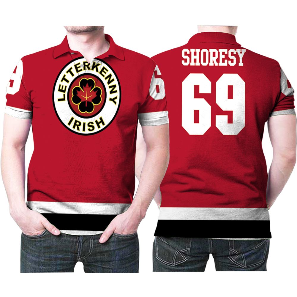 Letterkenny Irish Nhl Ice Hockey Team Logo 2020 Red Jersey Style Gift For Letterkenny Fans Polo Shirt All Over Print Shirt 3d T-shirt