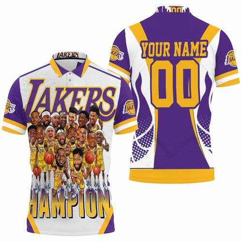 Los Angeles Laker Nba Finals Champions Personalized 3D All Over Print Polo Shirt