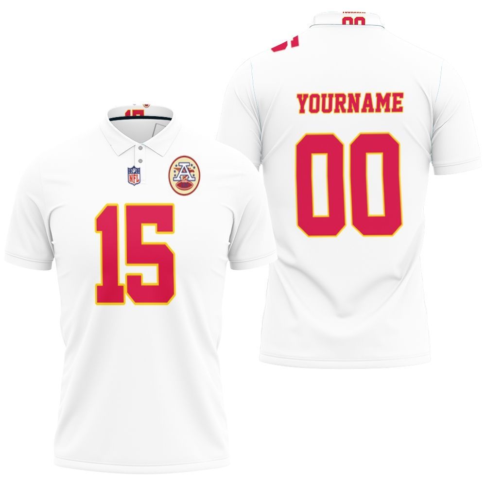 Mahomes 15 Kansas City Chiefs For Nfl Fan  Personalized 3D All Over Print Polo Shirt