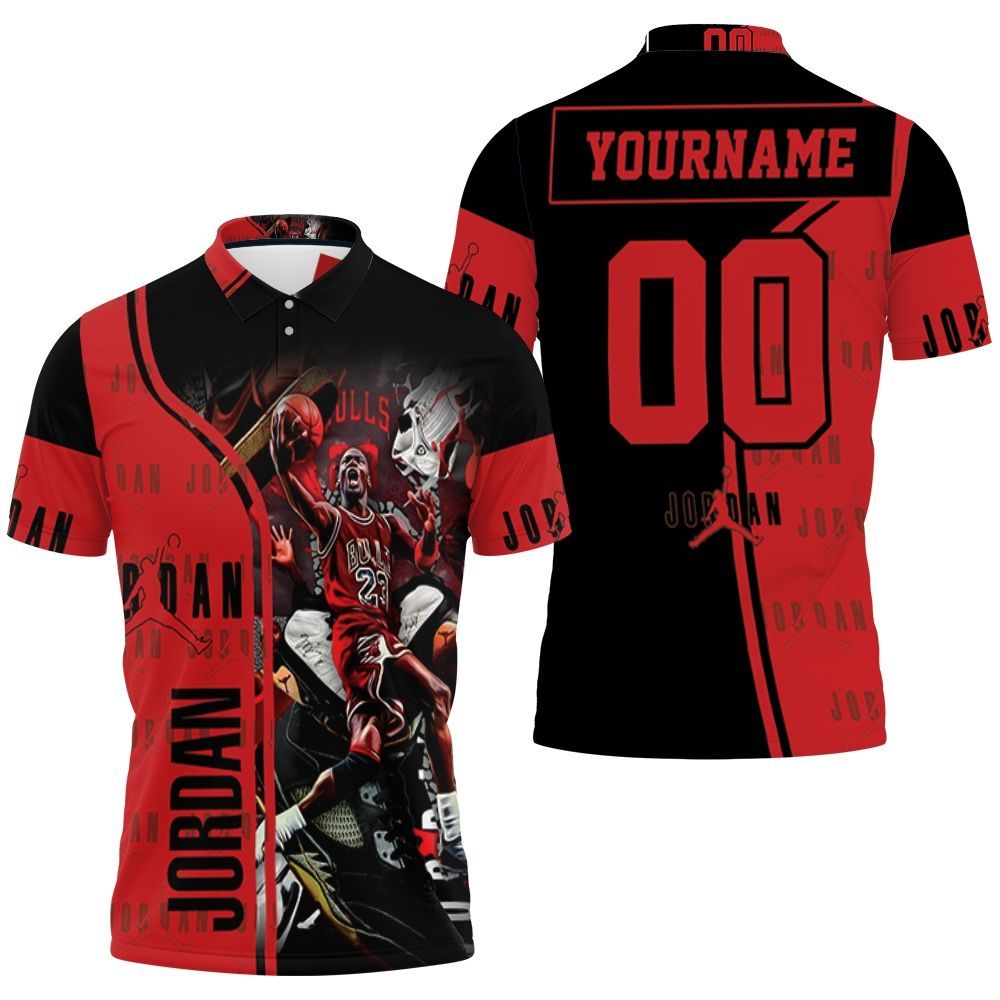 Michael Jordan 23 Chicago Bulls Legend Personalized Polo Shirt All Over Print Shirt 3d T-shirt