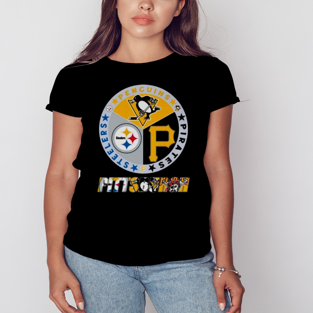 Pittsburgh Steelers Pittsburgh Pirates Pittsburgh Panthers Pittsburgh  Penguins Logo Shirt - Teespix - Store Fashion LLC