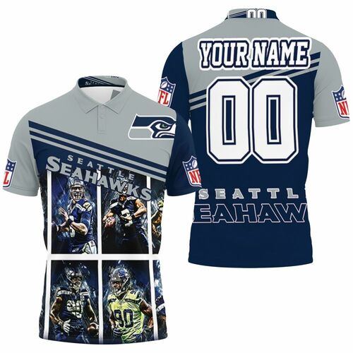 Seattle Seahawks Best Players Nfl Season Champions Legendary Team Personalized 3D All Over Print Polo Shirt