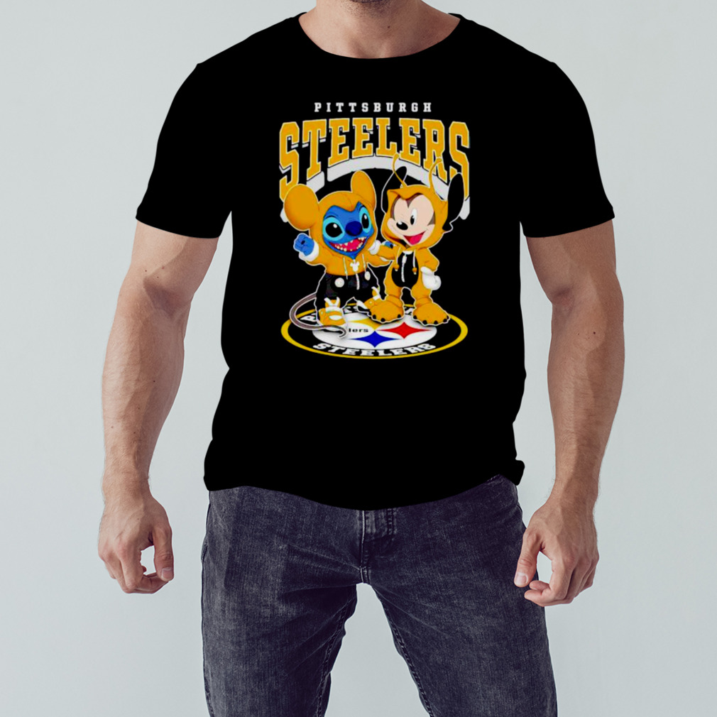 pittsburgh Steelers baseball stitch and mickey shirt