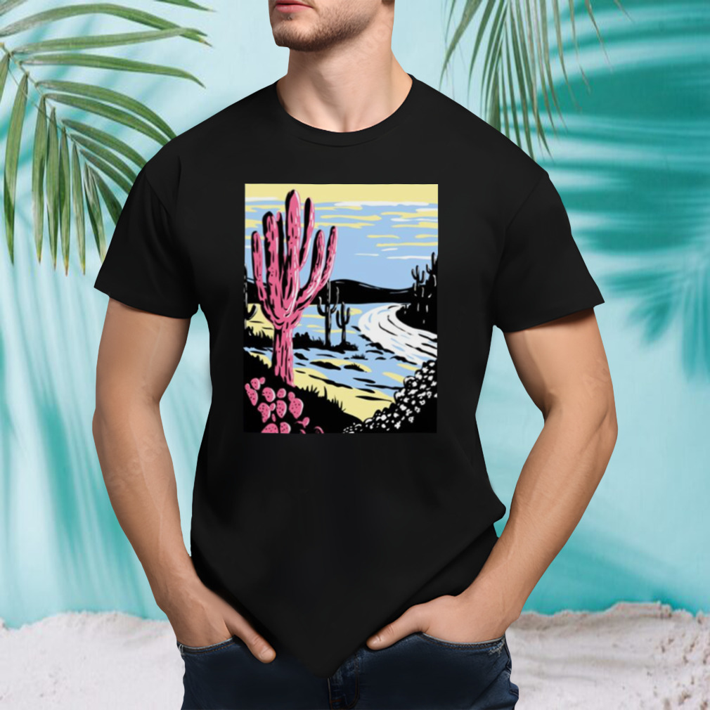 Subtle Pansexual Pride Desert Scenery Pride Flag Lgbt shirt
