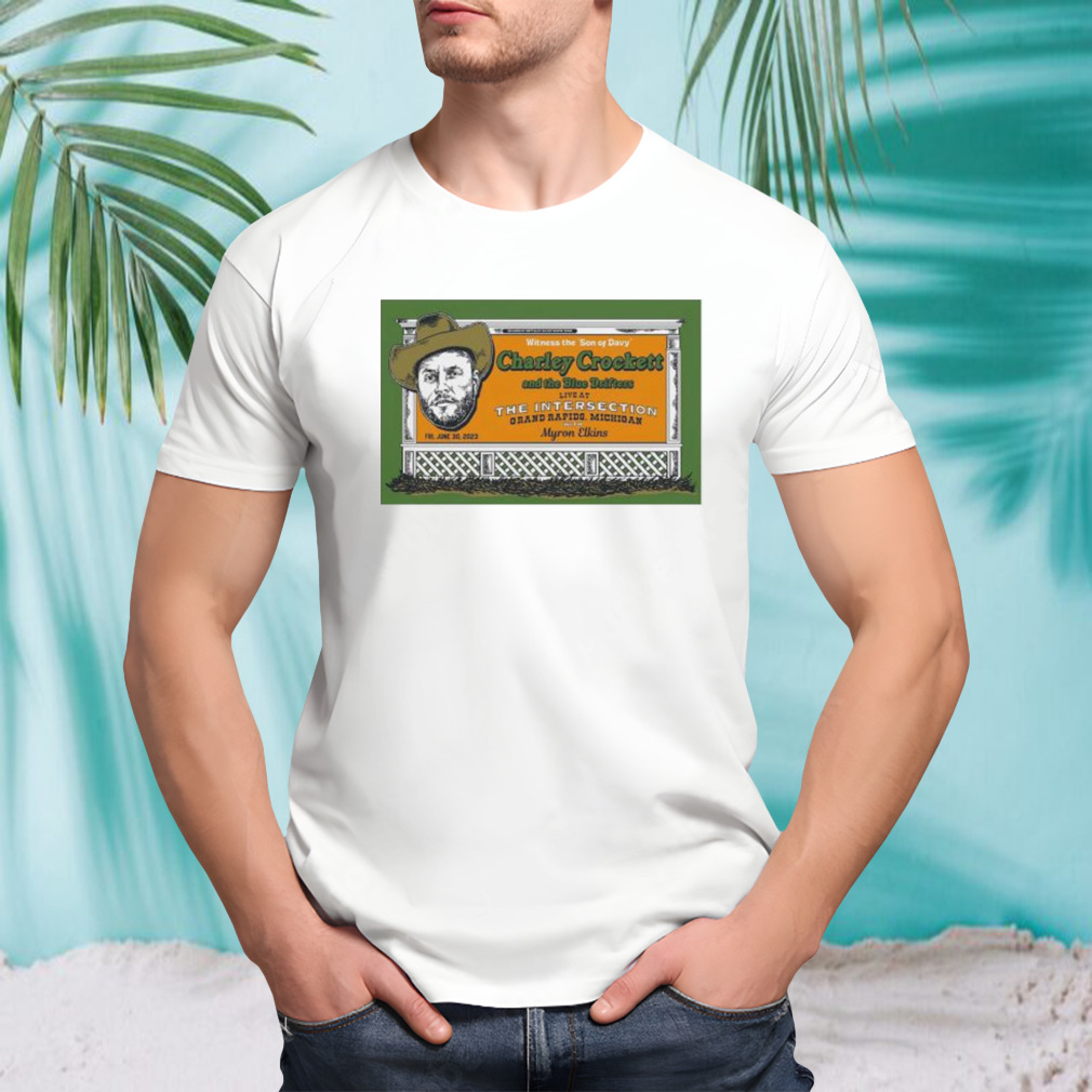 2023 Charley Crockett Grand Rapids MI Event Poster Shirt