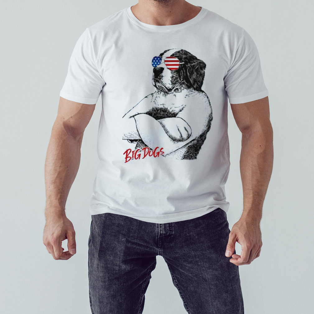 Big dogs stars & stripes bad dog shirt - Limotees