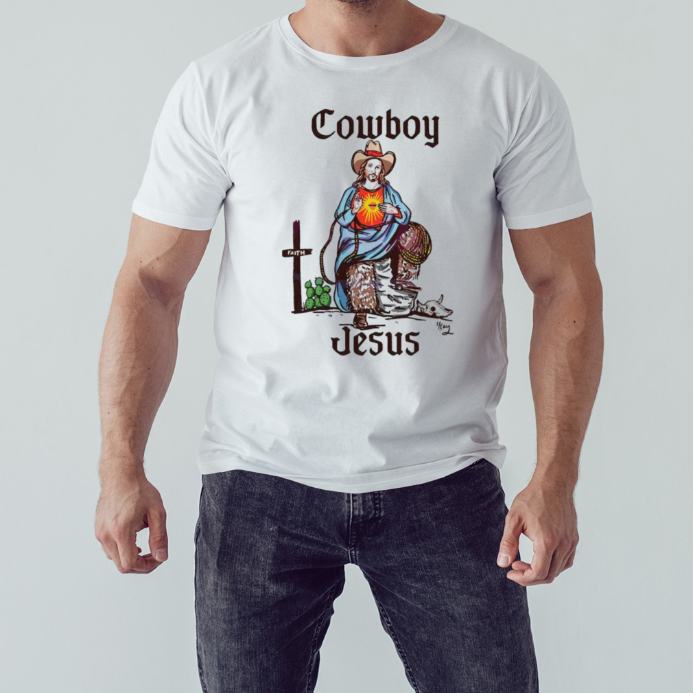 Cowboy Jesus SVG Funny Christian Western Cowboy Shirt