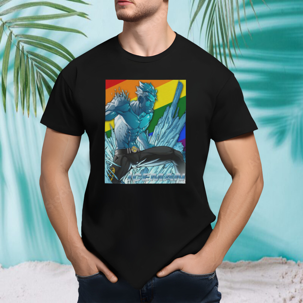 live Out Gear Gay Iceman Superhero Shirt