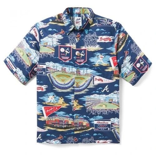 Atlanta Braves Scenic Hawaiian Shirt
