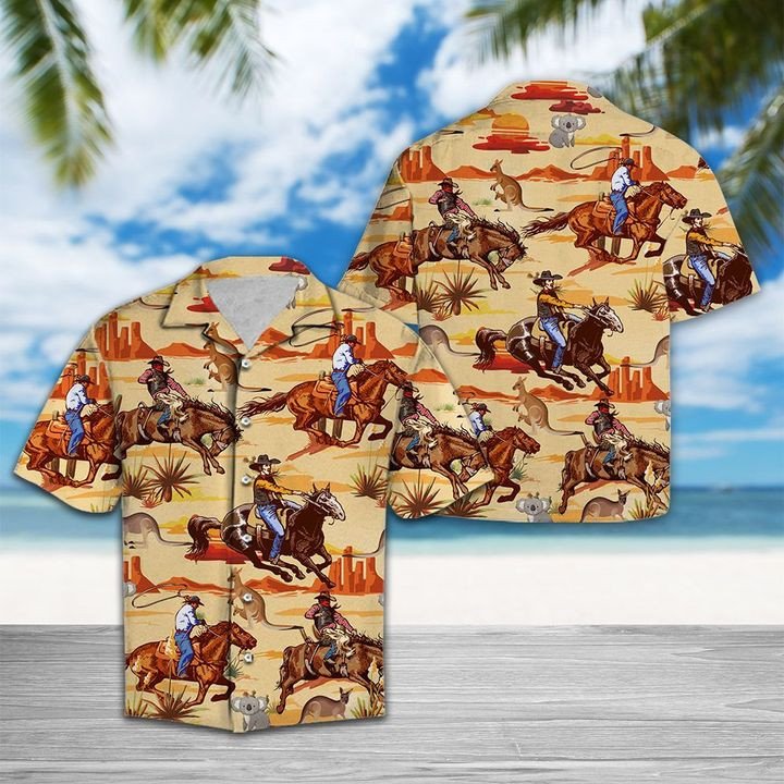 Australia Cowboy Hawaiian Shirt