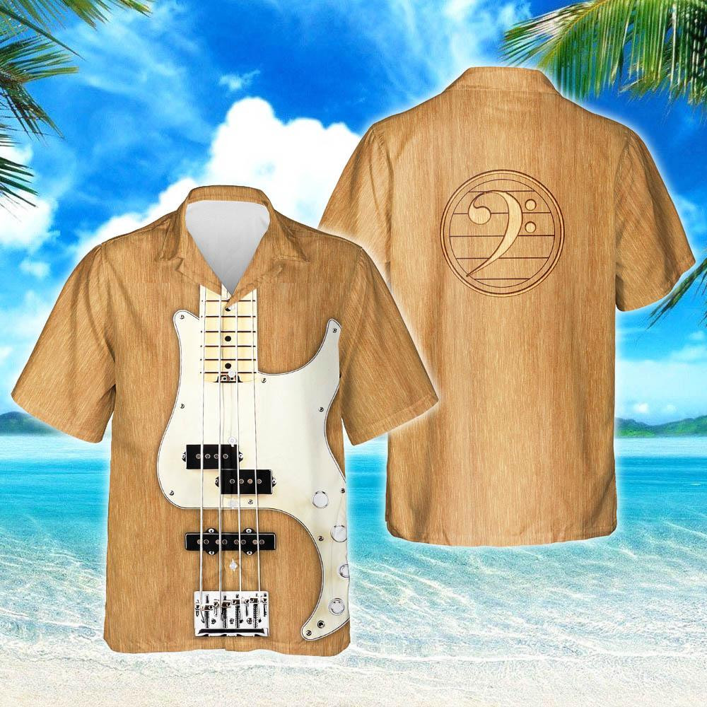 Bass Guitar Hawaiian Shirt